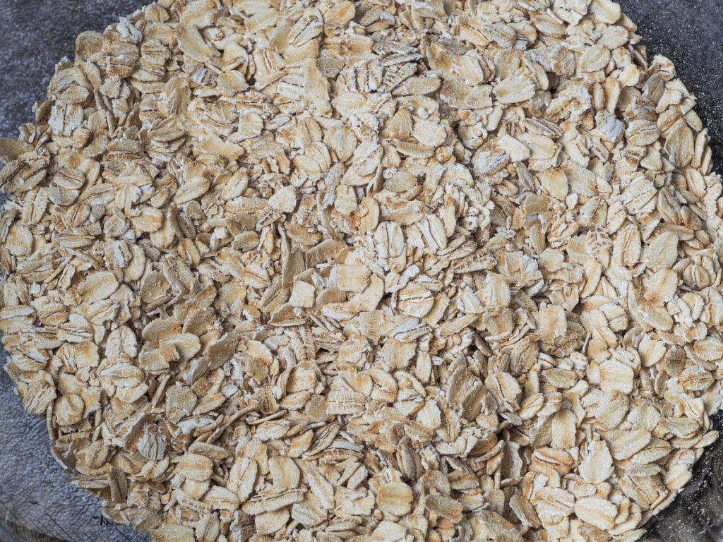 Pile of rolled oats
