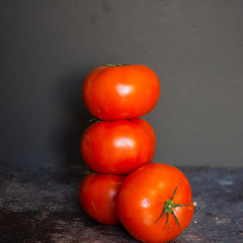 Stack of 4 beefsteaks tomatoes